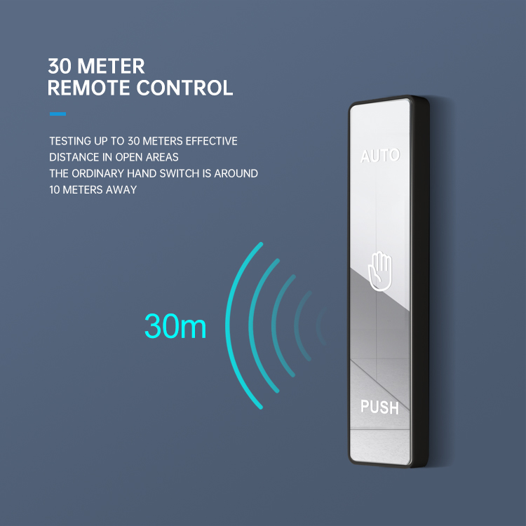 Wireless Induction Remote Control Mirror Electric Door Push Switch 