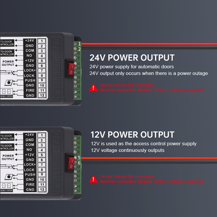 24v Lithium Battery Backup Power Supply For Automatic Sensor Doors
