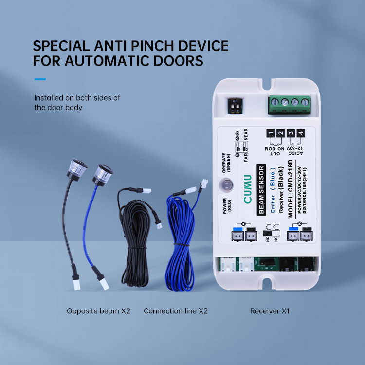 Automatic Sensor Door Anti-Clip Infrared Single And Double Beam Safety Light