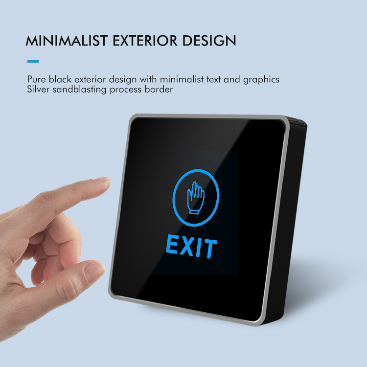 Rectangular Square Automatic Door Entry And Exit Touch Switch Panel Button