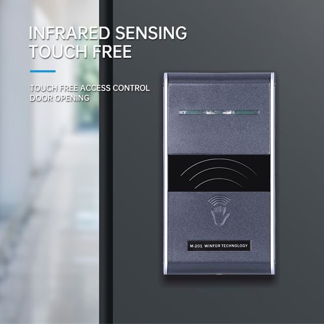 Adjustable Sensing Distance Touch-Free Infrared Induction Automatic Door Exit Button Switch Access Control Set