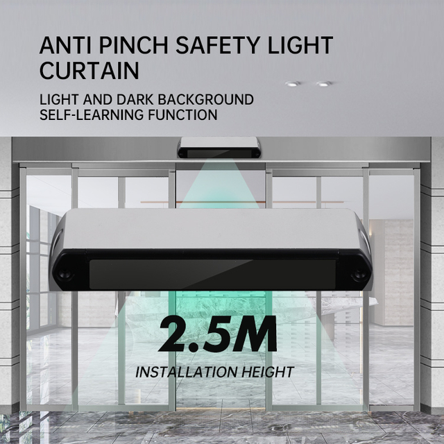 Automatic Sliding Door Safety Light Curtain Anti-pinch Infrared Sensor